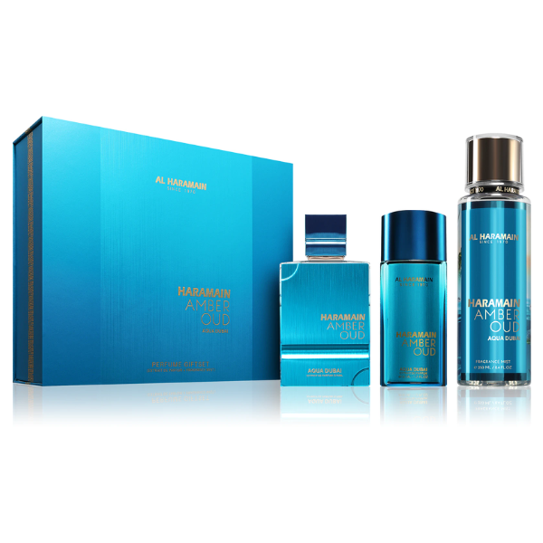 Amber Oud Aqua Dubai Gift set –  Al Haramain